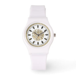 Elegant & Sporty Islamic Watch mit Muslim Shahada Armbanduhr