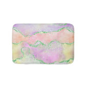 Elegant Spring Agate | Spielende Imitate Grüner Gl Badematte (Vorderseite)