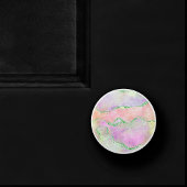 Elegant Spring Agate | Spielende Imitate Grüner Gl Keramikknauf