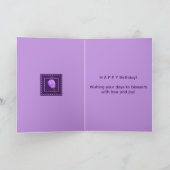 Elegant Spring Blossom Happy Birthday  Karte (Innenseite)