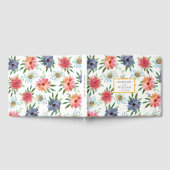 Elegant Spring Boho Chic Greenery Wildblume Gästebuch (Voll)