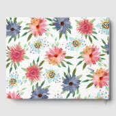 Elegant Spring Boho Chic Greenery Wildblume Gästebuch (Rückseite)