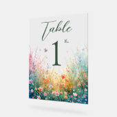 Elegant Spring Wildflower Rose Garden Birds Acrylschild (Winkel)