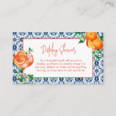 Elegant Spritz Orange Display Shower Begleitkarte (Vorderseite)