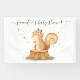 Elegant Squirrel wildlife farm forest animal Banner
