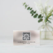 Elegant Sri Yantra / Sri Chakra Visitenkarte (Stehend Vorderseite)