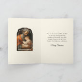 Elegant St. Joseph & Jesus Scripture Verse Karte (Innenseite)