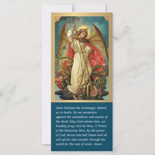 Elegant St. Michael Prayer Religiös (Vorderseite)