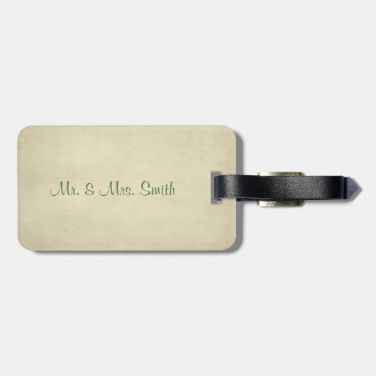 Elegant St.Patrick`s Day Gepäckanhänger (Rückseite horizontal)