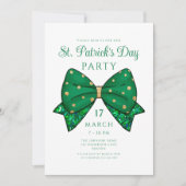 Elegant St. Patrick's Day Party Invitation Einladung (Vorderseite)