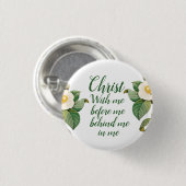 Elegant St. Patrick's Prayer Button (Vorne & Hinten)