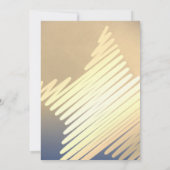 Elegant Star Birthday Einladung (Rückseite)