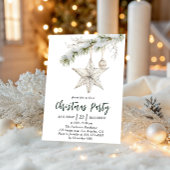 Elegant Star Christmas Party | Winter Holiday Einladung