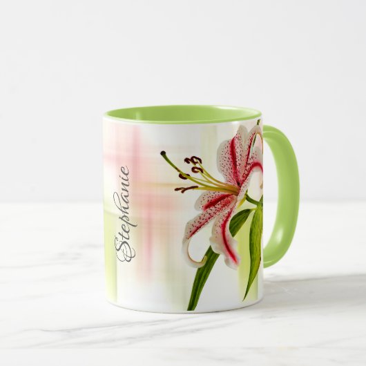 Elegant Star Lily (Stargazer) Tasse (VorderseiteRechts)