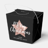 Elegant Star Merry Christmas Favor Box Geschenkschachtel (Rückseite)