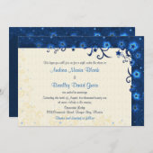 Elegant Starry Sky Wedding Einladung (Vorne/Hinten)