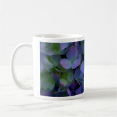 Elegant staubblau lila blumenreich kaffeetasse (Links)