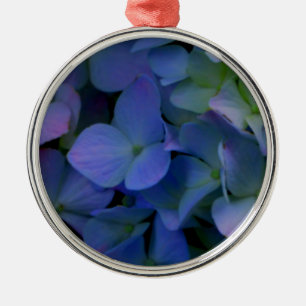 Elegant staubblau lila blumenreich silbernes ornament