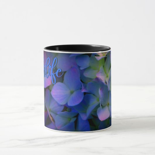 Elegant staubblau lila blumenreich tasse (Zentrum)