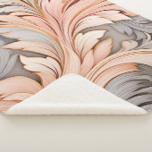 Elegant staubige Korallendekoration Sherpadecke (3/4)