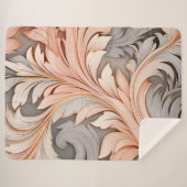 Elegant staubige Korallendekoration Sherpadecke (Vorderseite (Horizontal))