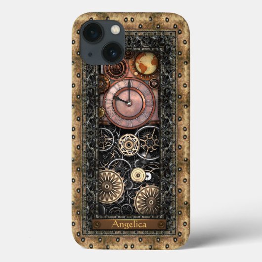 Elegant Steampunk individuell anpassbar Case-Mate iPhone Hülle (Rückseite)