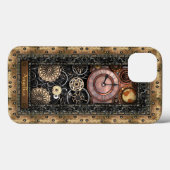 Elegant Steampunk individuell anpassbar Case-Mate iPhone Hülle (Rückseite (Horizontal))
