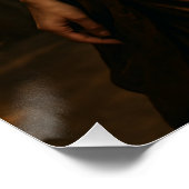 Elegant Steampunk Victorian Lady in Brown  Poster (Ecke)