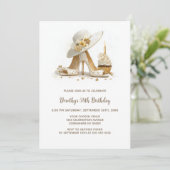 Elegant Stiletto Shoes Birthday Party Einladung (Stehend Vorderseite)