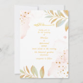ELEGANT STILISCH PINK ISLAMIC WEDD EINLADUNG (Vorderseite)