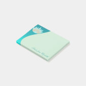 Elegant Stilmädchen , Lotus Blume Post-it Klebezettel (angewinkelt)