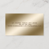 Elegant Stilvoll Beruflich,Blume Visitenkarte (Rückseite)