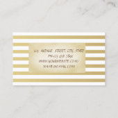 Elegant Stilvoll Beruflich floral Visitenkarte (Rückseite)