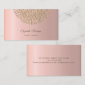 Elegant Stilvoll Beruflich,Goldpunkte Visitenkarte (Vorne/Hinten)