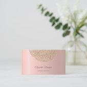 Elegant Stilvoll Beruflich,Goldpunkte Visitenkarte (Stehend Vorderseite)