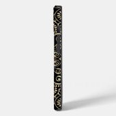 Elegant Stilvoll Black Gold Mandala Case-Mate iPhone Hülle (Rückseite / Links)