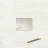 Elegant Stilvoll, Blume Post-it Klebezettel (Auf Schreibtisch)