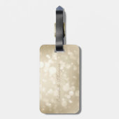 Elegant Stilvoll Bokeh Foil Confetty-Diamond, Cat Gepäckanhänger (Rückseite vertikal)