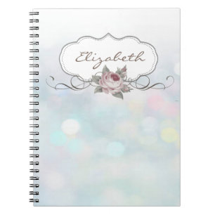 Elegant Stilvoll ,Bokeh,Rose Notizblock