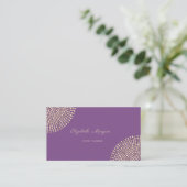 Elegant stilvoll Einfach Beruflich,Punkte Visitenkarte (Stehend Vorderseite)