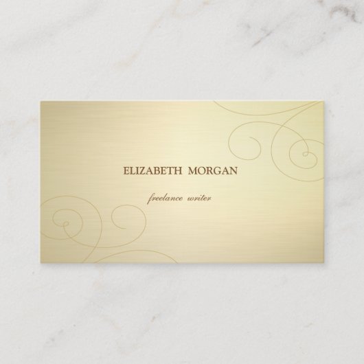 Elegant stilvoll Einfach, Minimalistisch, Imitate Visitenkarte (Vorderseite)