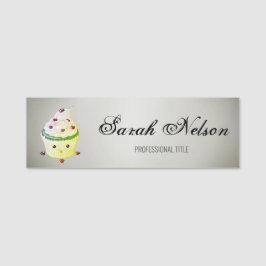 Elegant Stilvoll Funny Cupcake Namensschild