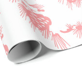 Elegant Stilvoll gepflegte rosafarbene Pinienkerne Geschenkpapier (Rolleneckpunkt)