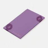 Elegant Stilvoll Girly, Lila Rose Post-it Klebezettel (angewinkelt)