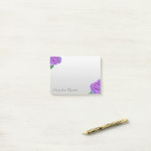 Elegant Stilvoll Girly, Lila Roses Post-it Klebezettel (Auf Schreibtisch)