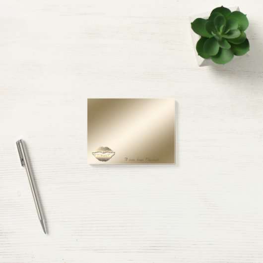 Elegant, stilvoll, Girly, Lips Post-it Klebezettel (Büro)