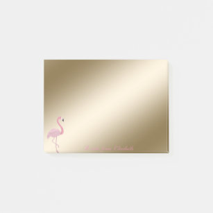 Elegant stilvoll, Girly, rosa Flamingo Post-it Klebezettel