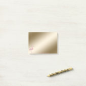 Elegant stilvoll, Girly, rosa Flamingo Post-it Klebezettel (Auf Schreibtisch)