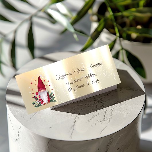 Elegant, stilvoll Gold Nordic Gnome