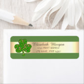 Elegant Stilvoll, grün , Kleeblatt-Adresse (Insitu)